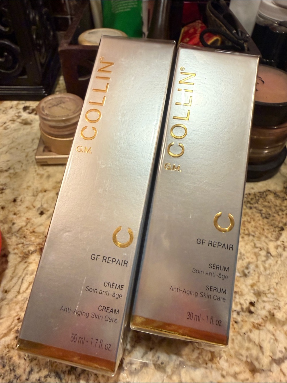 GF Repair Anti-Aging Cream & Serum Set — Silver